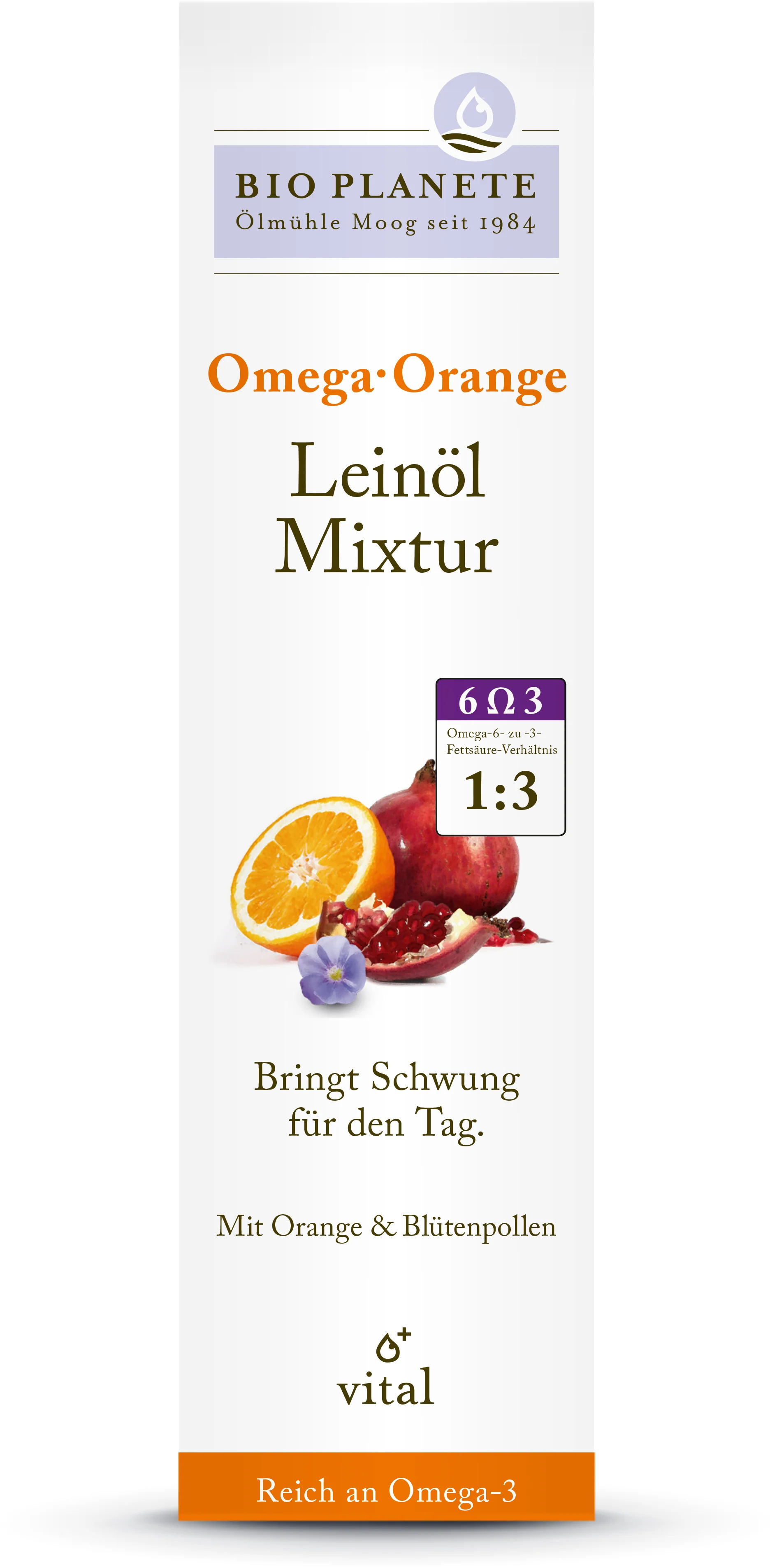 Omega Orange Leinölmixtur bio (100ml) - Image 2
