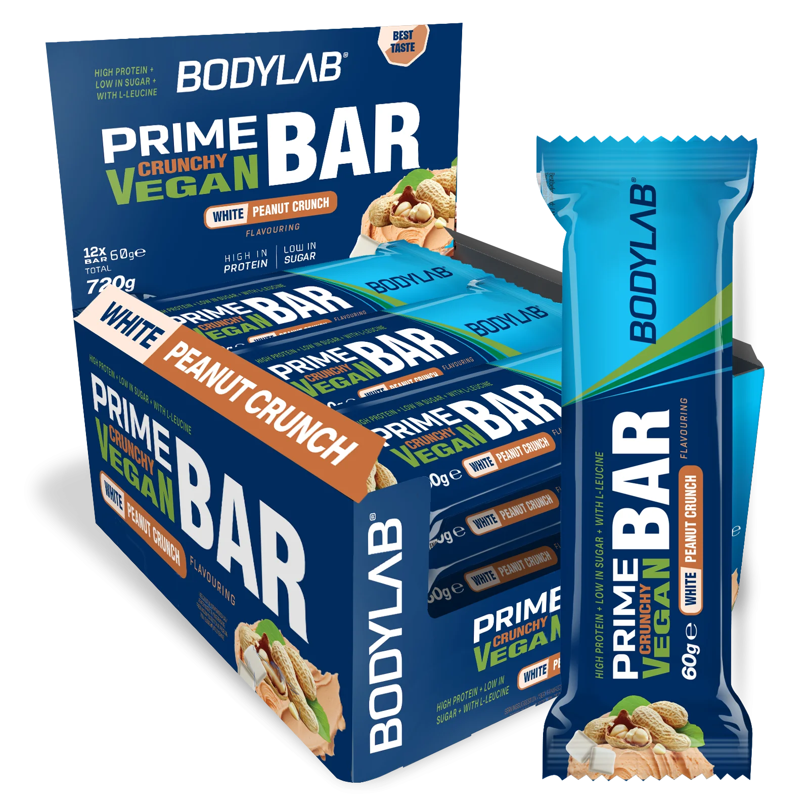 Prime Crunchy Vegan Bar (12x60g) - Image 5