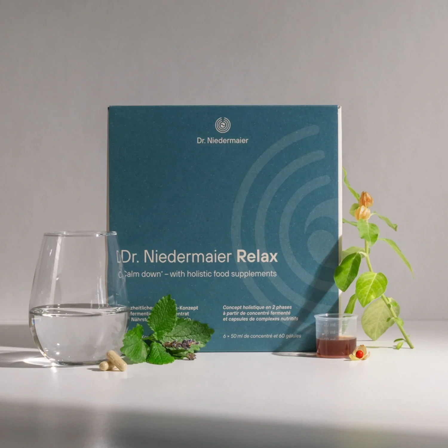 Relax Monatsbox (6x50ml Konzentrat + 60 Kapseln) - Image 2