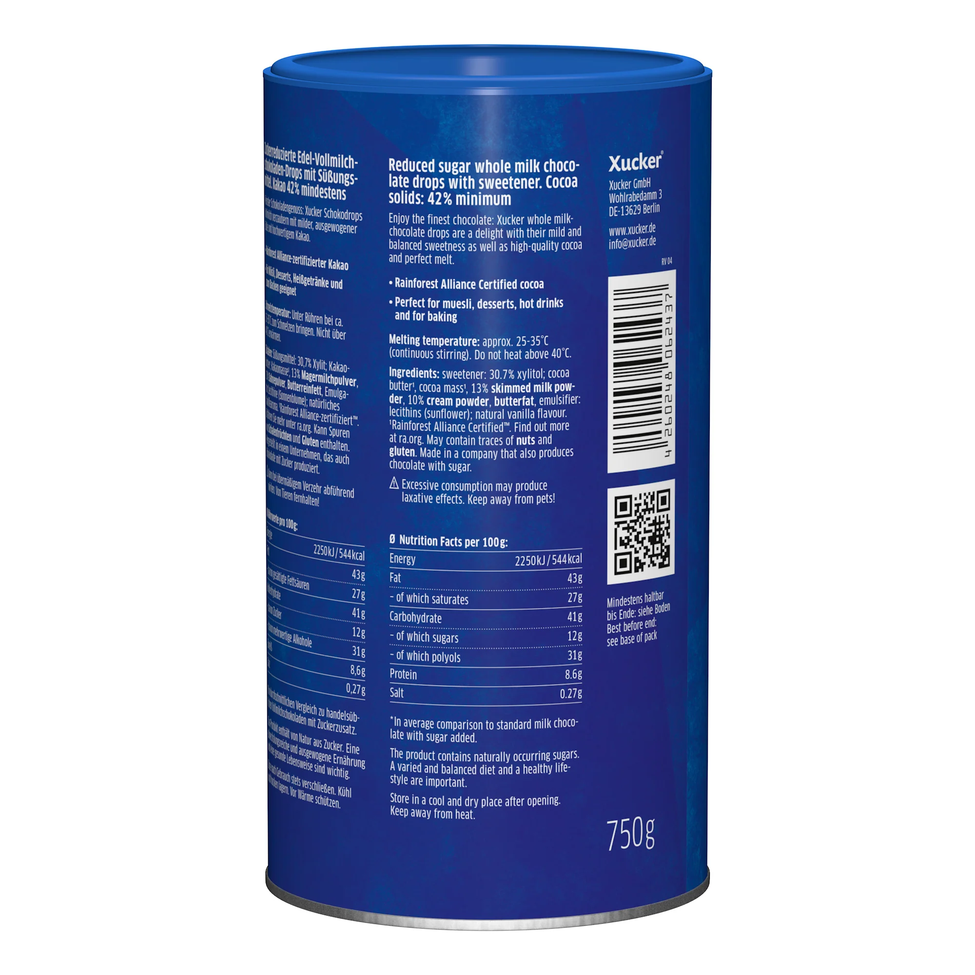 Schokodrops Vollmilch mit finnischem Xylit (750g) - Image 3