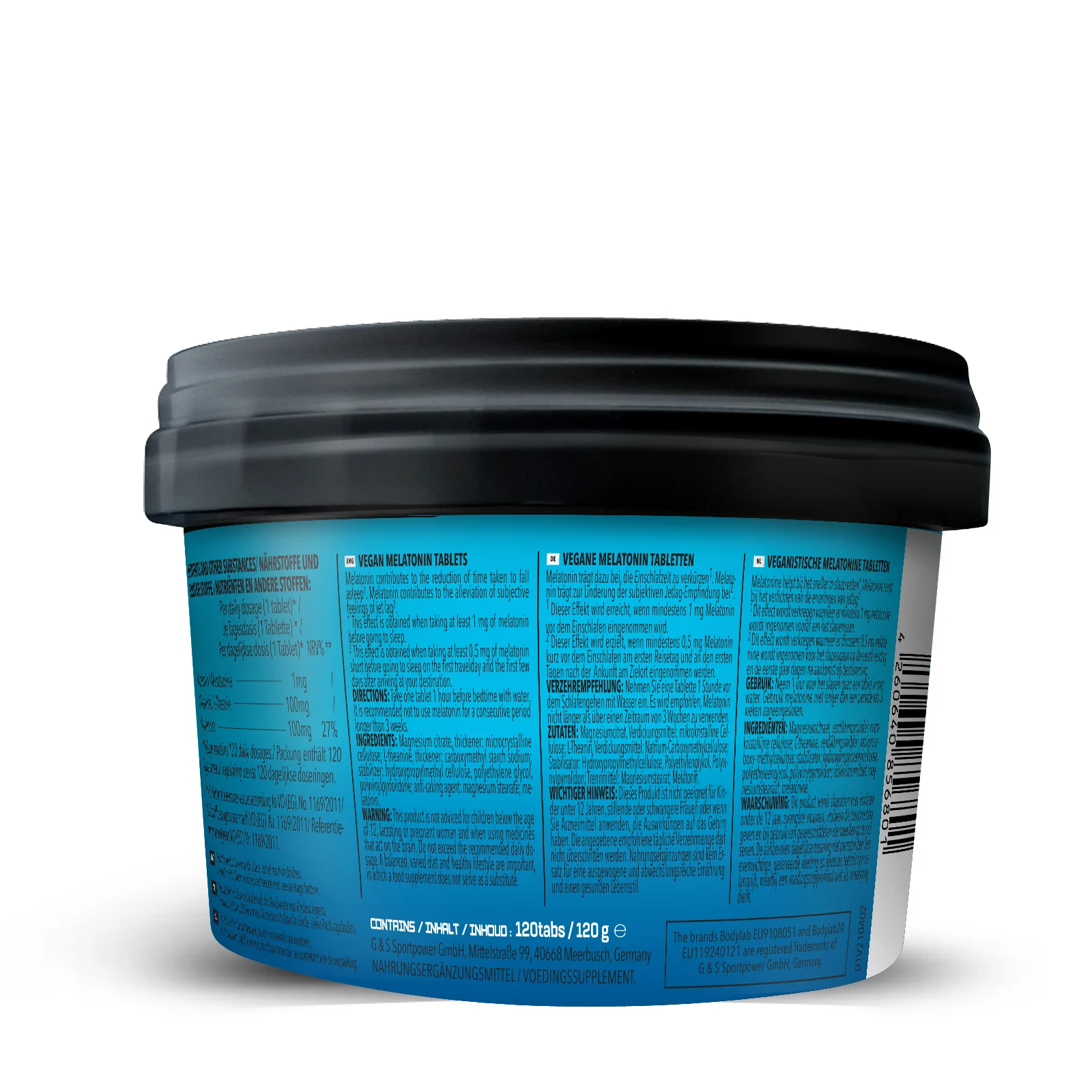 Sleep@Night mit Melatonin + L-Theanin + Magnesium (120 Tabletten) - Image 2