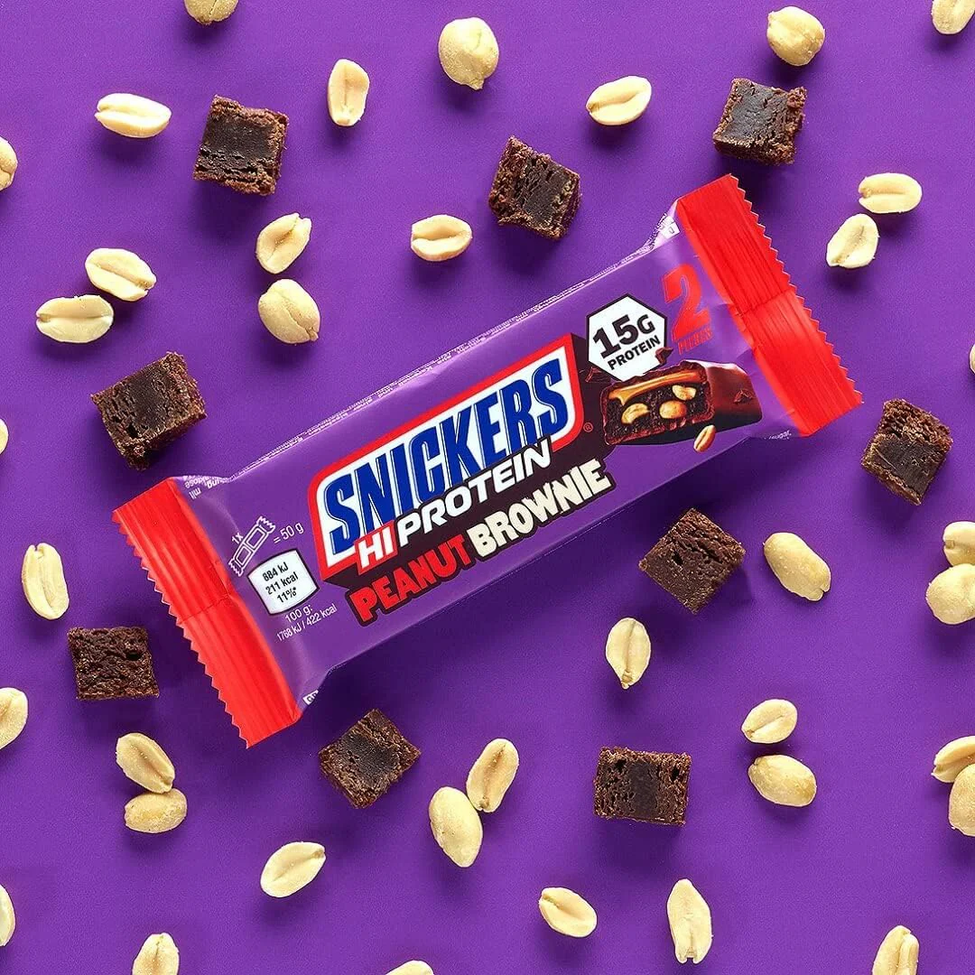 Snickers High Protein Bar Peanut Brownie (12x50g) - Image 3