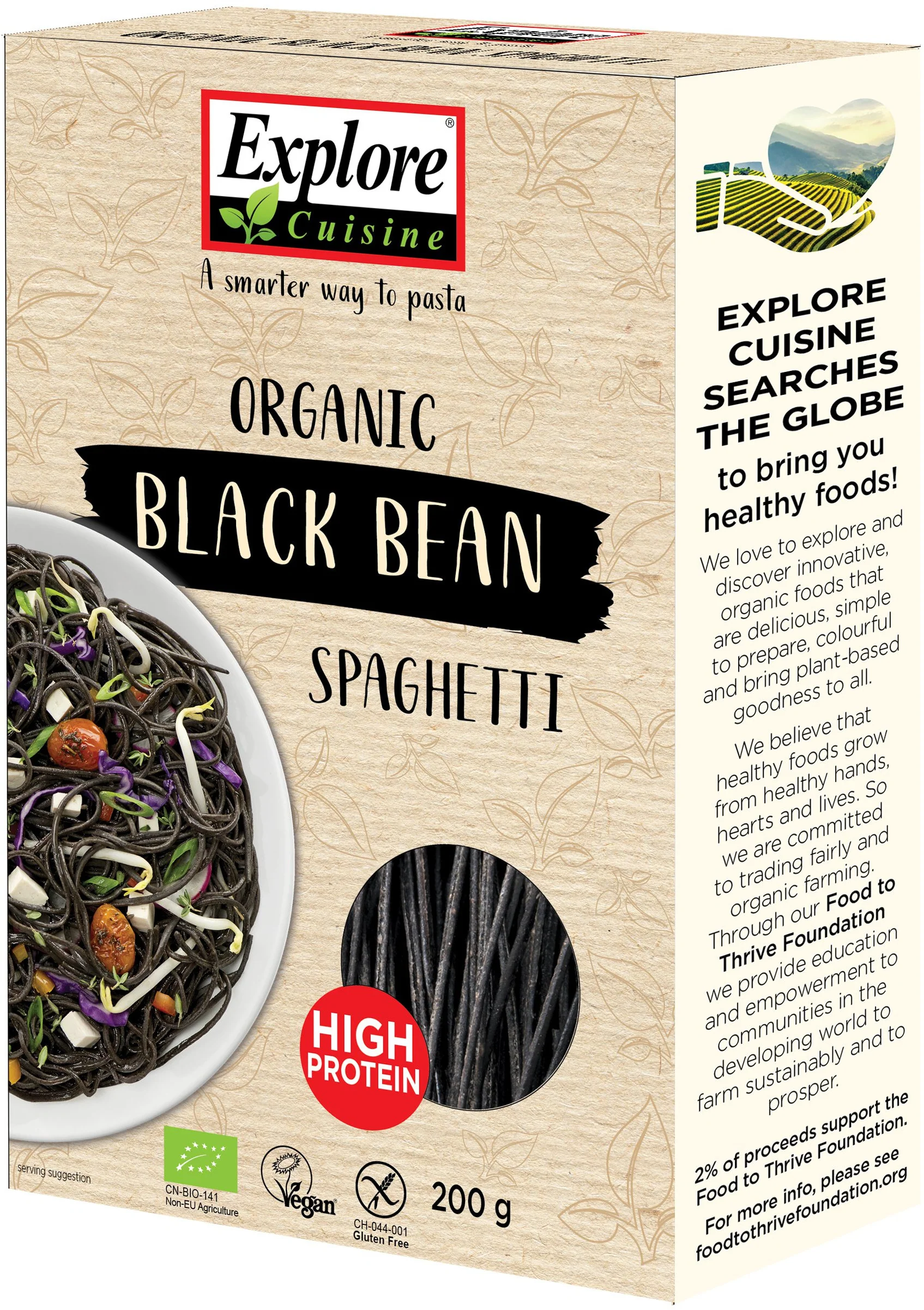 Spaghetti schwarze Bohnen bio (200g)