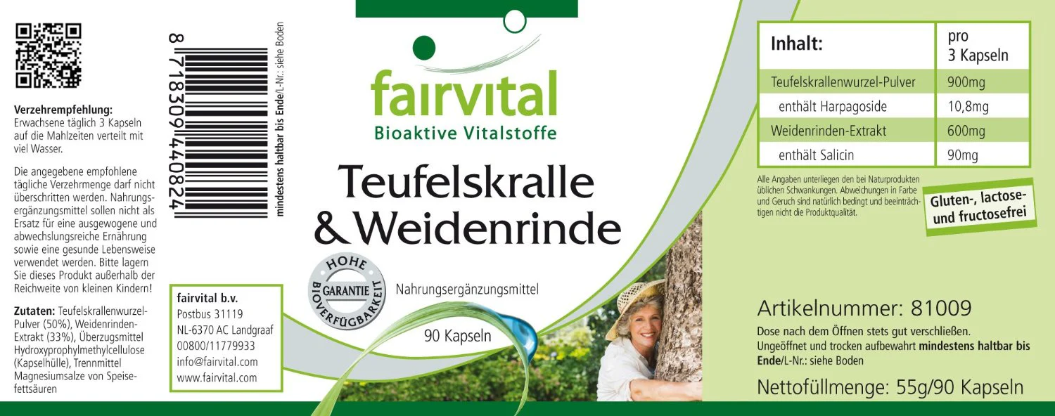 Teufelskralle und Weidenrinde (90 Kapseln) - Image 2