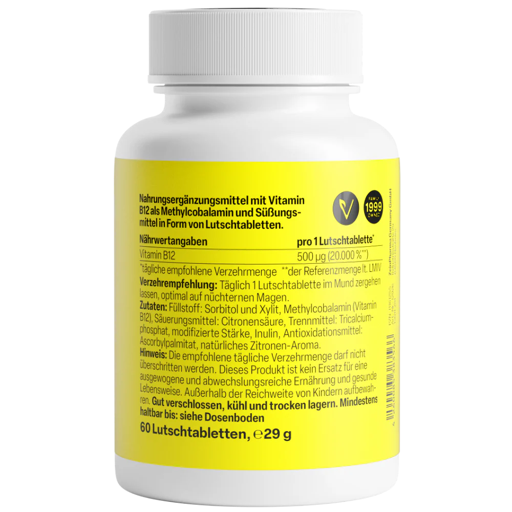 Vitamin B12 500µg (60 Lutschtabletten) - Image 2